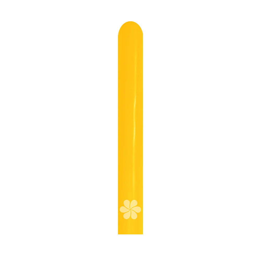 GLOBO LATEX TUBITO FASHION AMARILLO MIEL