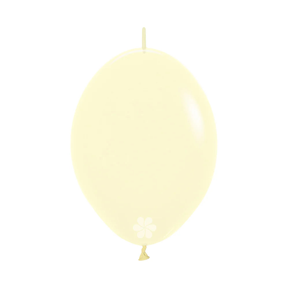 GLOBO LATEX LINK-O-LOON® PASTEL MATE AMARILLO