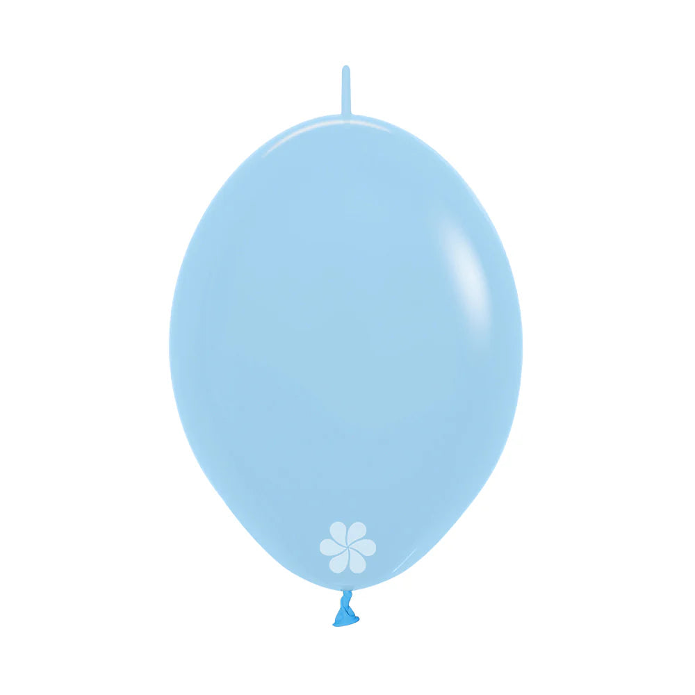 GLOBO LATEX LINK-O-LOON® PASTEL MATE AZUL