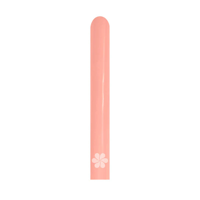 GLOBO LATEX TUBITO METAL DORADO ROSA