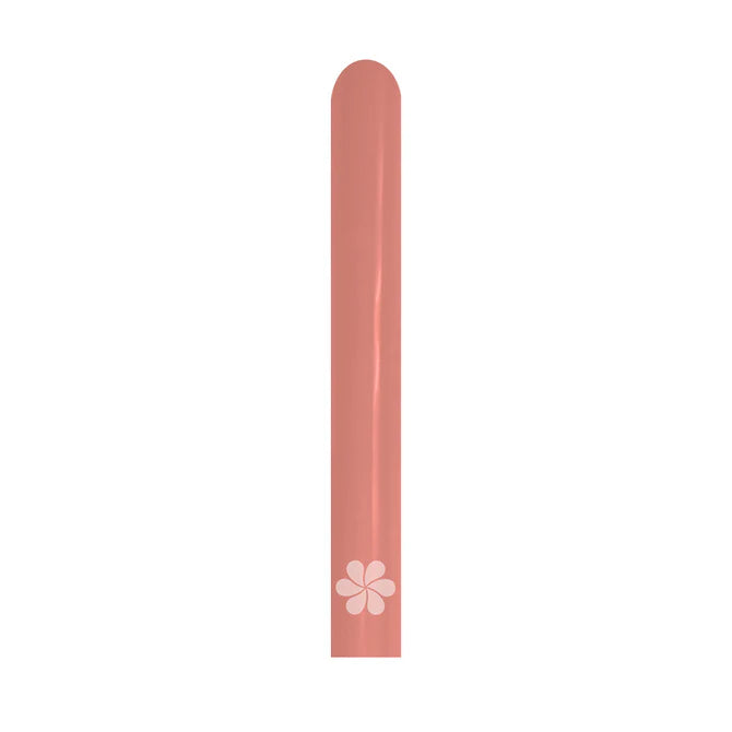 GLOBO LATEX TUBITO REFLEX DORADO ROSA