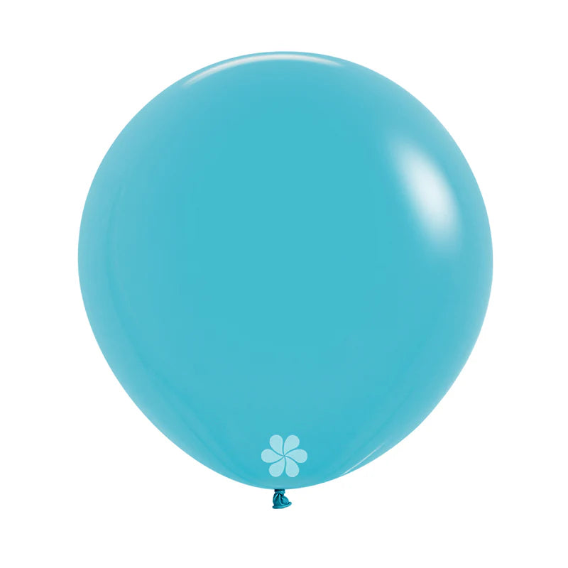 GLOBO LATEX REDONDO FASHION AZUL CARIBE