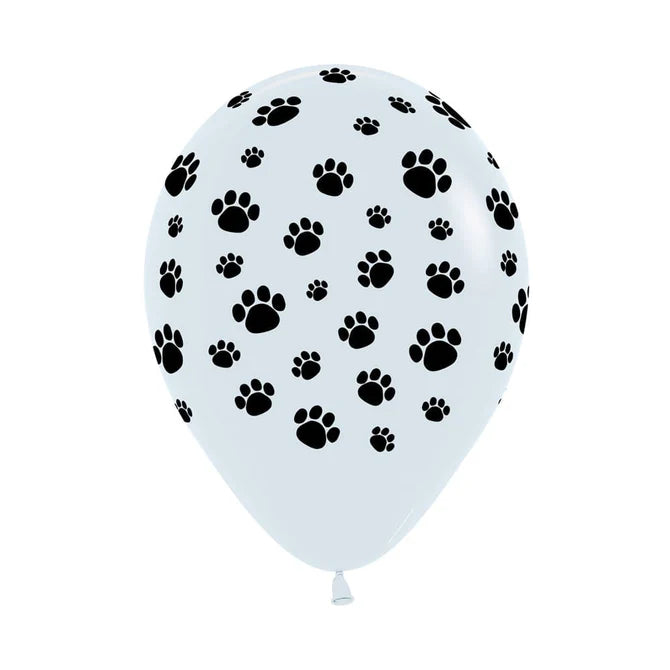 GLOBO LATEX REDONDO INFINITY® HUELLITAS FASHION BLANCO