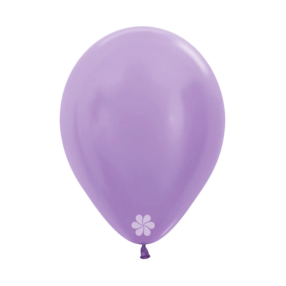 GLOBO LATEX REDONDO SATIN LILA