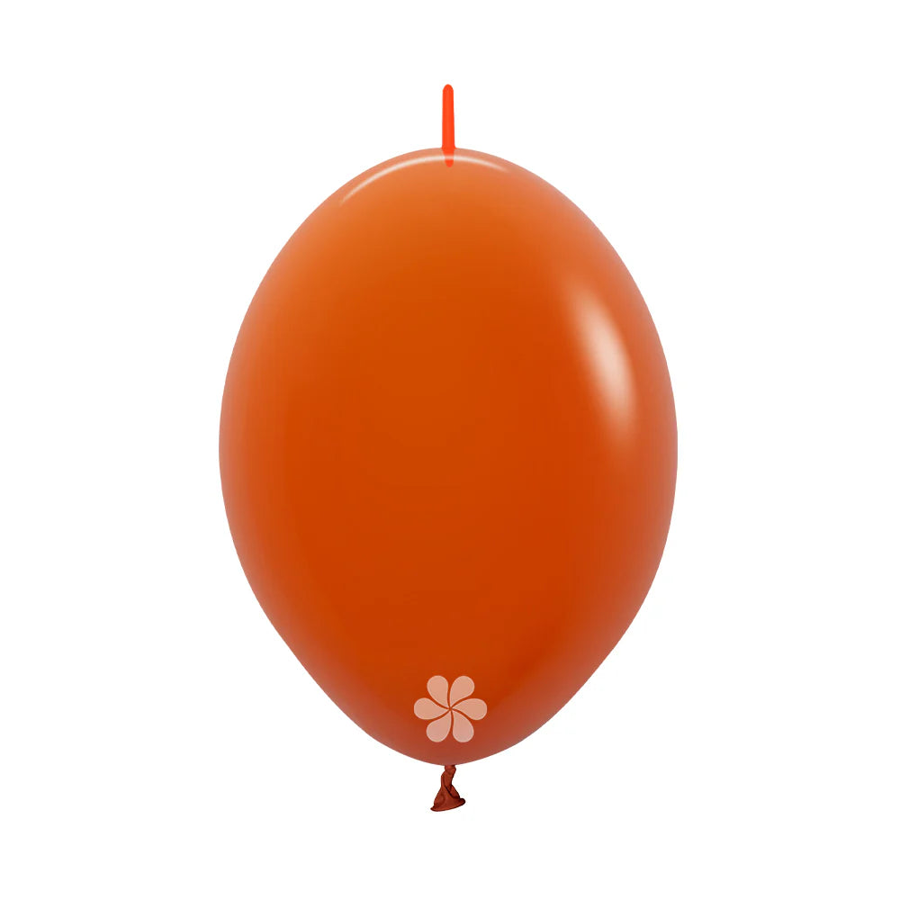 GLOBO LATEX LINK-O-LOON® FASHION NARANJA COBRIZO