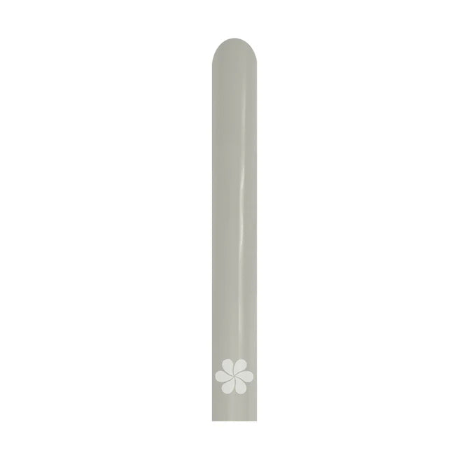GLOBO LATEX TUBITO REFLEX PLATA