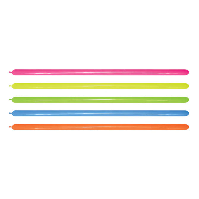 GLOBO LATEX TUBITO NEON SURTIDO