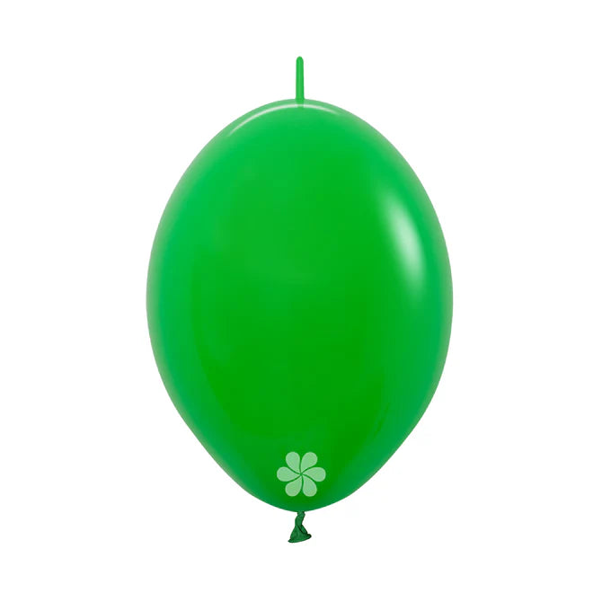 GLOBO LATEX LINK-O-LOON® FASHION VERDE TREBOL
