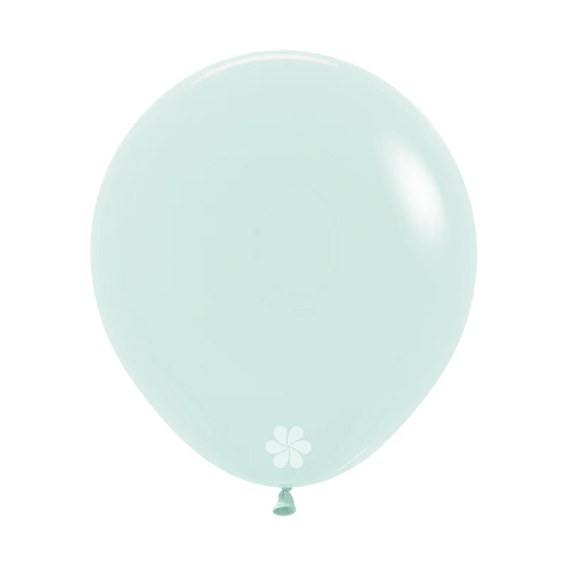 GLOBO LATEX REDONDO PASTEL MATE VERDE