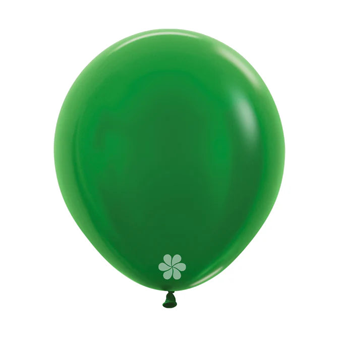 GLOBO LATEX REDONDO METAL VERDE