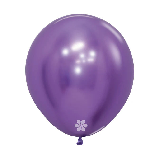 GLOBO LATEX REDONDO REFLEX VIOLETA