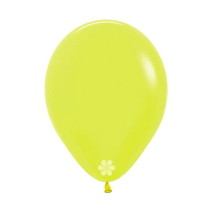 GLOBO LATEX REDONDO NEON AMARILLO
