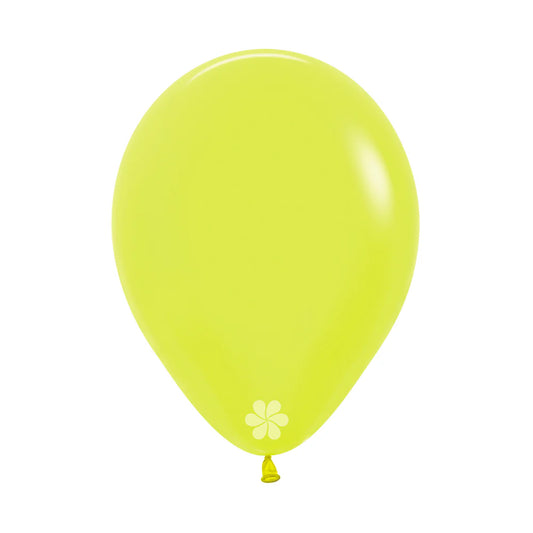GLOBO LATEX REDONDO NEON AMARILLO