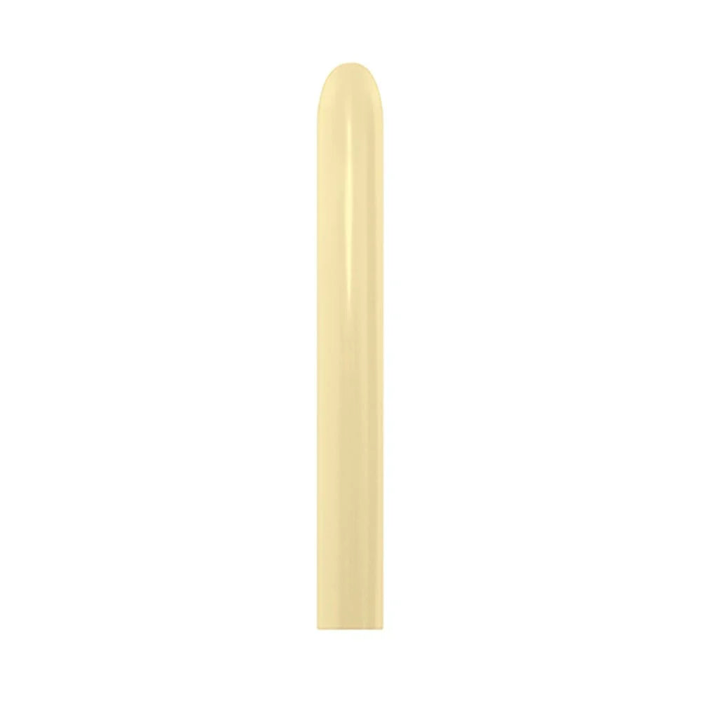 GLOBO LATEX TUBITO SATIN AMARILLO