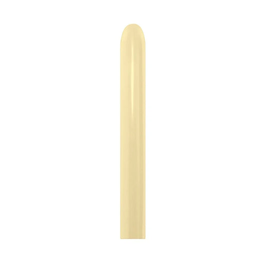 GLOBO LATEX TUBITO SATIN AMARILLO