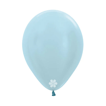 GLOBO LATEX REDONDO SATIN AZUL