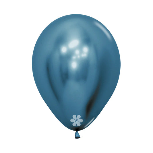 GLOBO LATEX REDONDO REFLEX AZUL