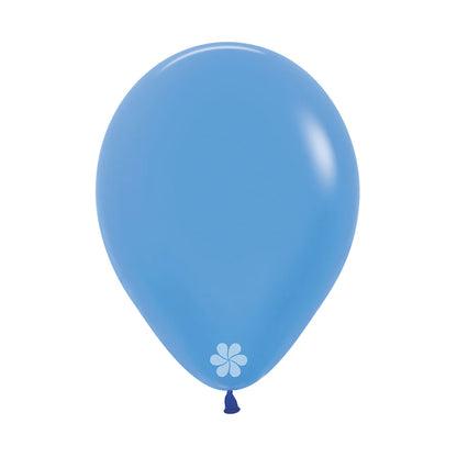 GLOBO LATEX REDONDO NEON AZUL