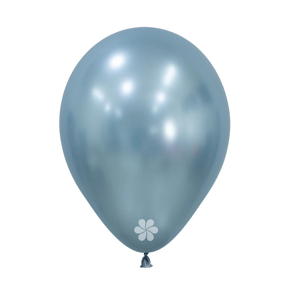 GLOBO LATEX REDONDO SILK AZUL ÁRTICO