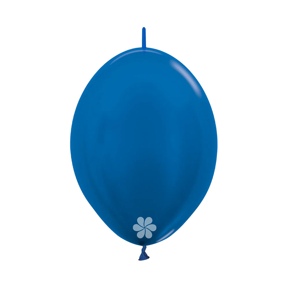GLOBO LATEX LINK-O-LOON® METAL AZUL
