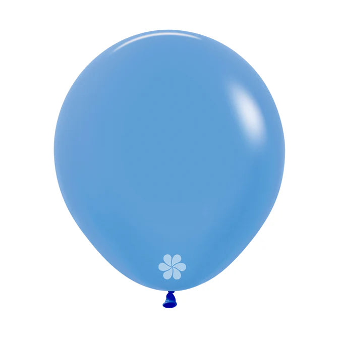 GLOBO LATEX REDONDO NEON AZUL