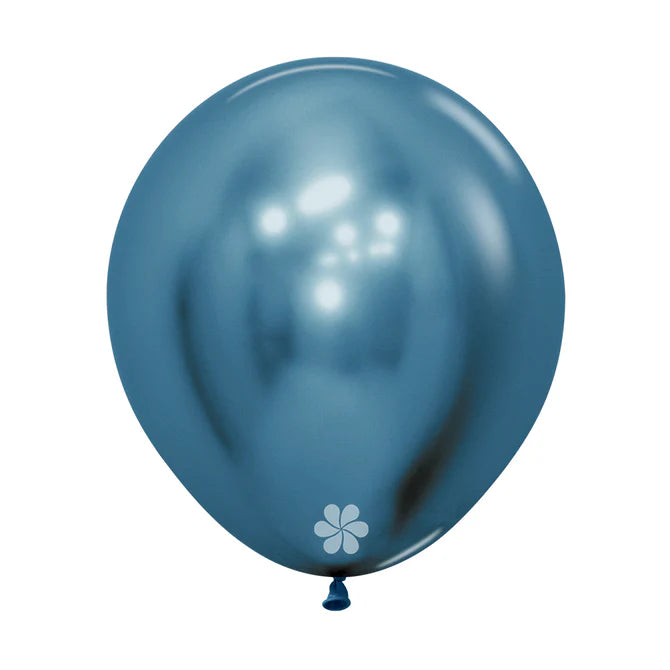 GLOBO LATEX REDONDO REFLEX AZUL