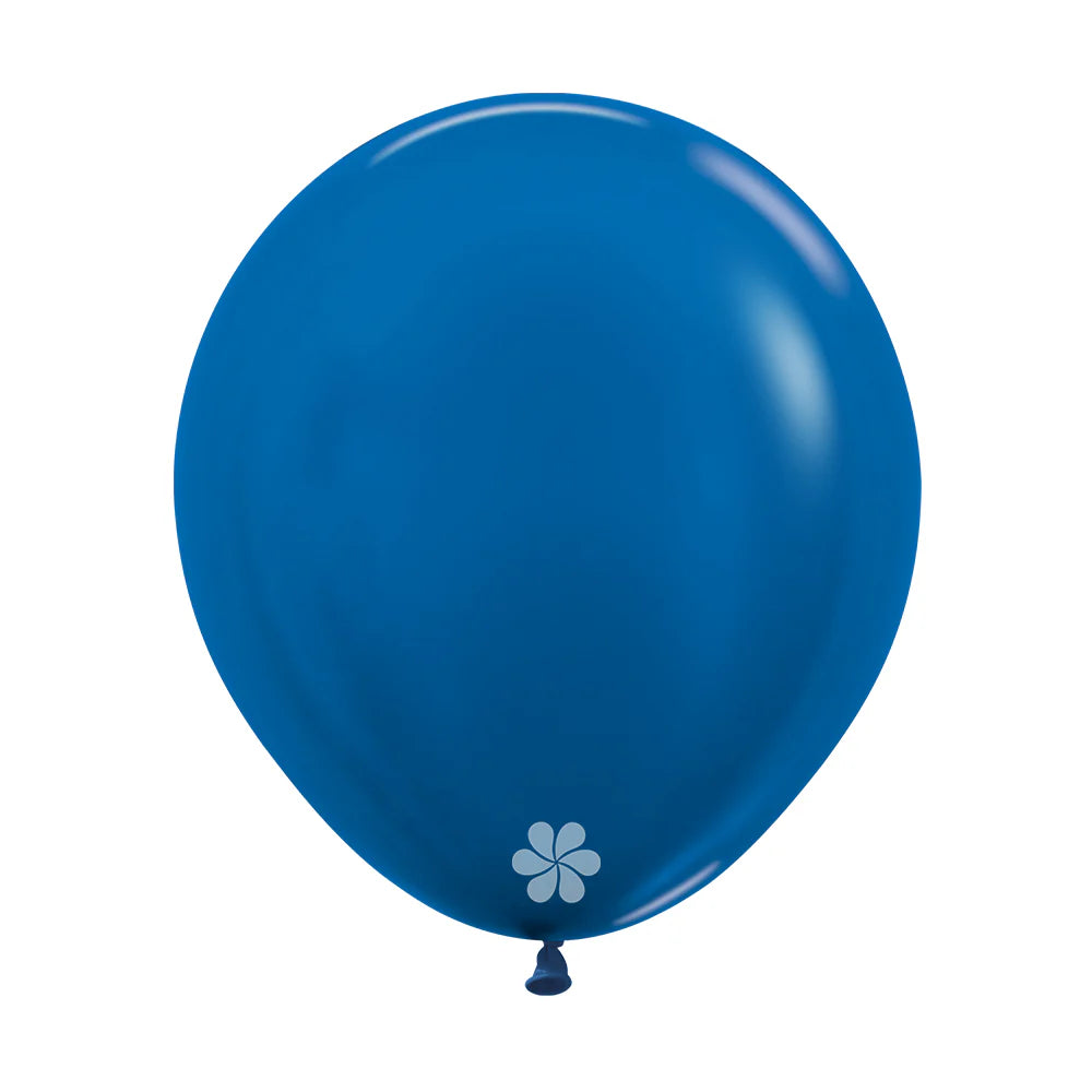 GLOBO LATEX REDONDO METAL AZUL