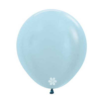 GLOBO LATEX REDONDO SATIN AZUL
