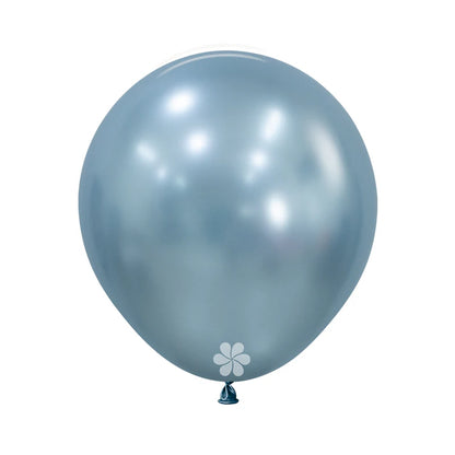GLOBO LATEX REDONDO SILK AZUL ÁRTICO