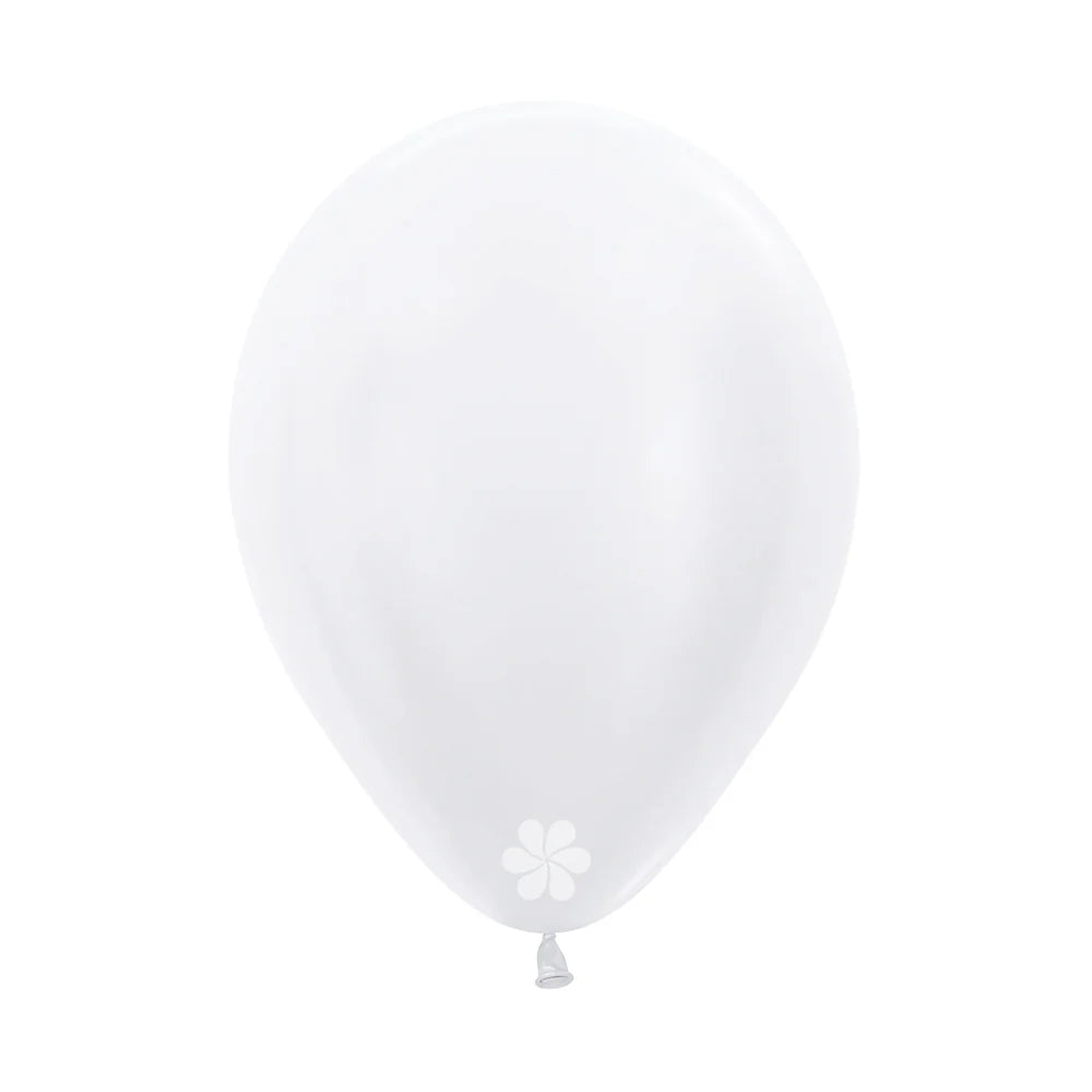 GLOBO LATEX REDONDO SATIN BLANCO