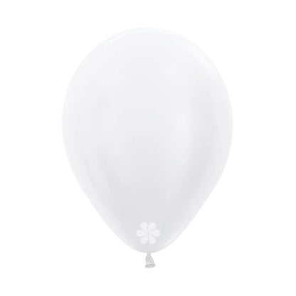 GLOBO LATEX REDONDO SATIN BLANCO