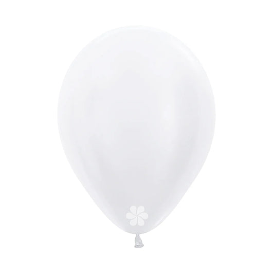 GLOBO LATEX REDONDO SATIN BLANCO