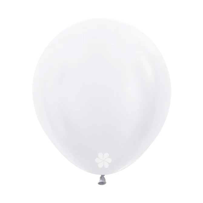 GLOBO LATEX REDONDO SATIN BLANCO