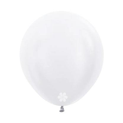GLOBO LATEX REDONDO SATIN BLANCO