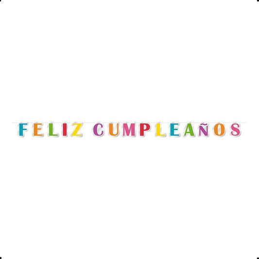 CARTEL LETRAS LED FELIZ CUMPLEAÑOS