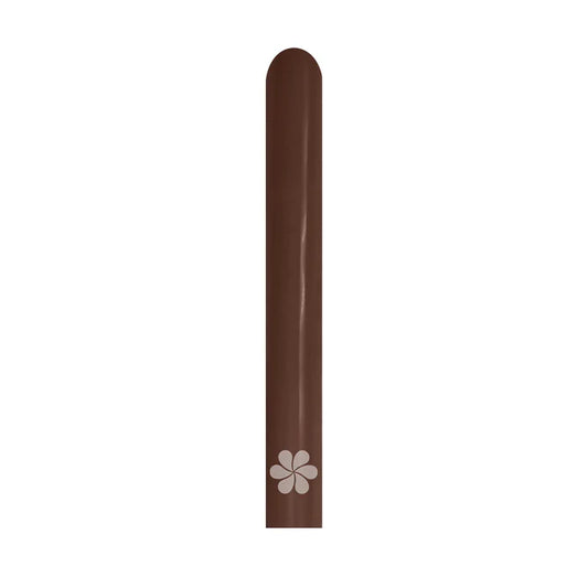 GLOBO LATEX TUBITO FASHION CHOCOLATE