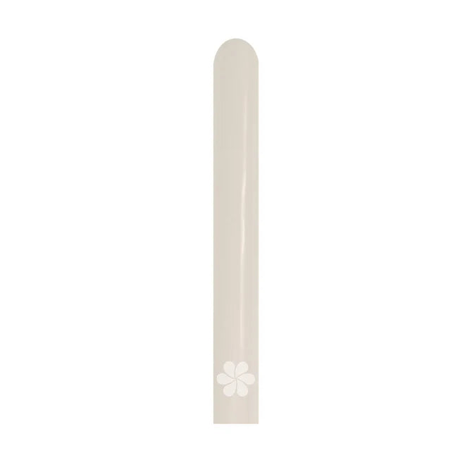 GLOBO LATEX TUBITO PASTEL DUSK CREMA