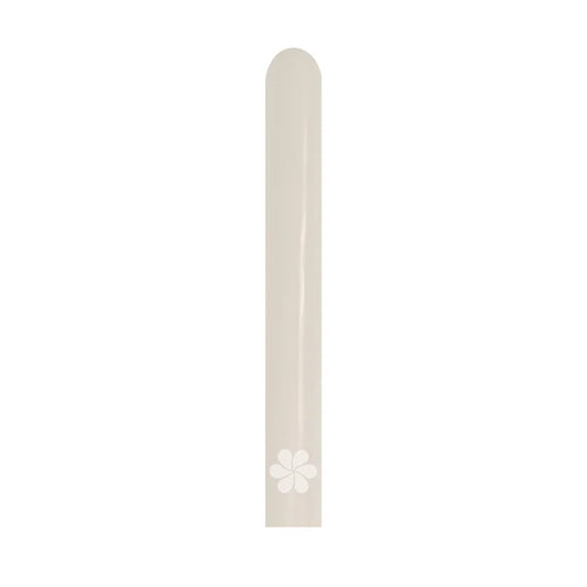 GLOBO LATEX TUBITO PASTEL DUSK CREMA