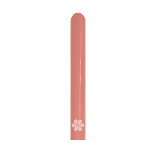 GLOBO LATEX TUBITO REFLEX DORADO ROSA