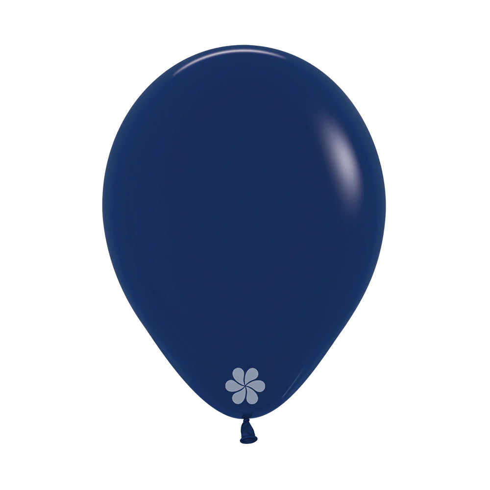 GLOBO LATEX REDONDO FASHION AZUL NAVAL