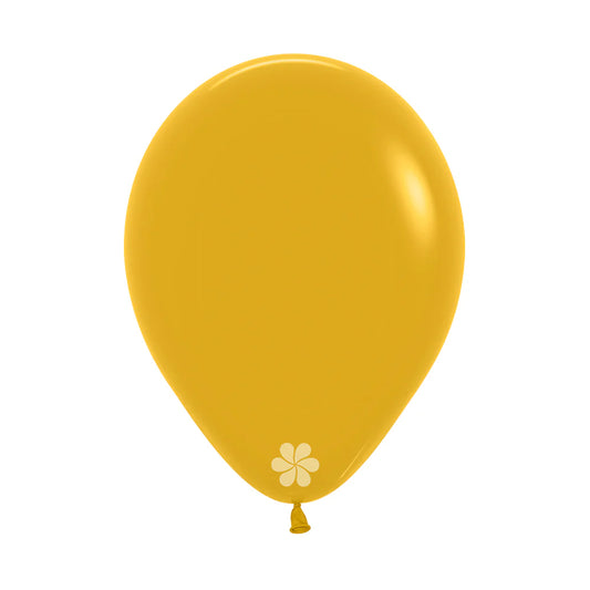 GLOBO LATEX REDONDO FASHION MOSTAZA