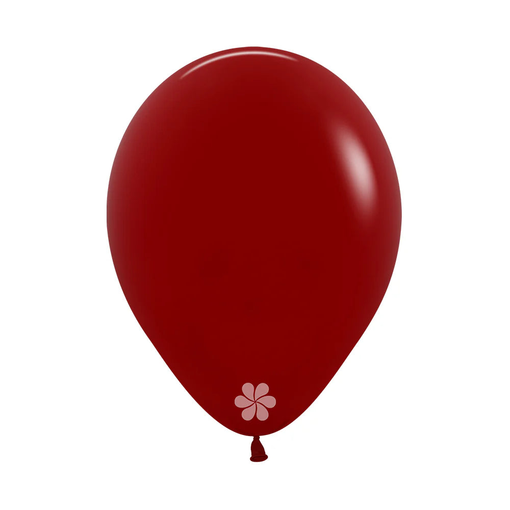 GLOBO LATEX REDONDO FASHION ROJO IMPERIAL