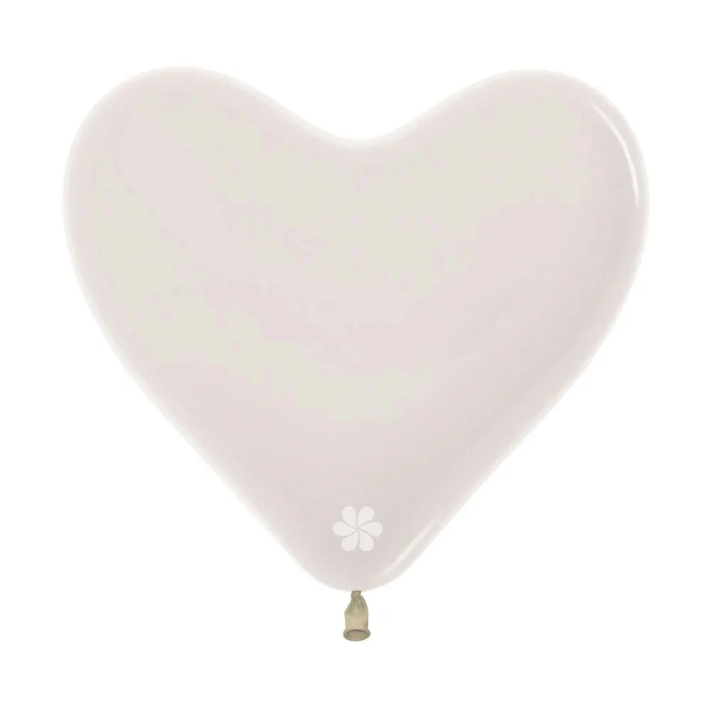 GLOBO LATEX CORAZON FASHION TRANSPARENTE