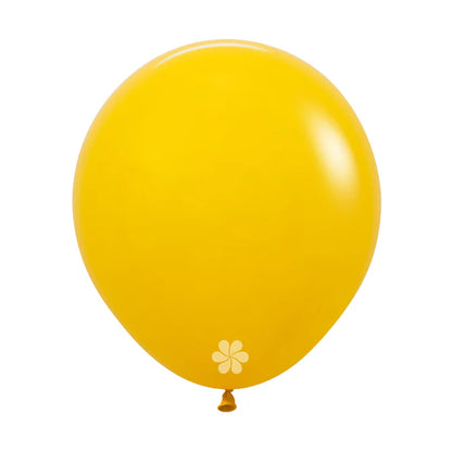 GLOBO LATEX REDONDO FASHION AMARIlLO MIEL