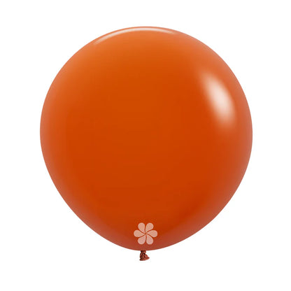 GLOBO LATEX REDONDO FASHION NARANJA COBRIZO