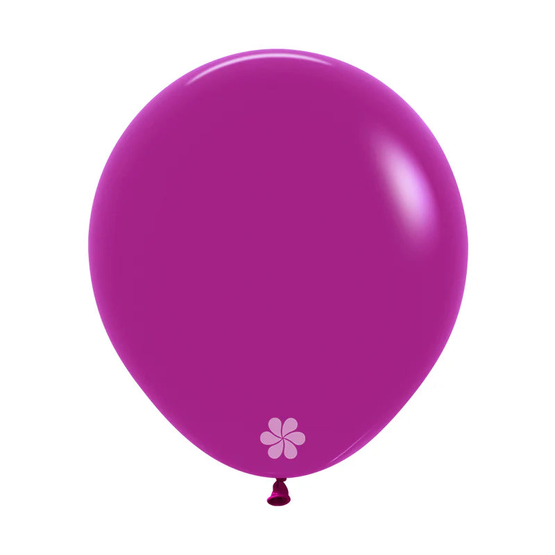 GLOBO LATEX REDONDO FASHION ORQUIDEA MORADA