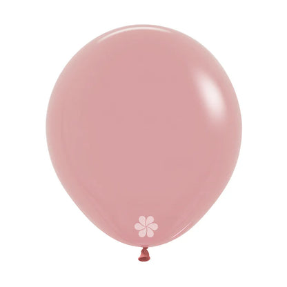 GLOBO LATEX REDONDO FASHION PALO DE ROSA