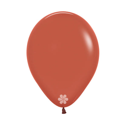 GLOBO LATEX REDONDO FASHION TERRACOTA
