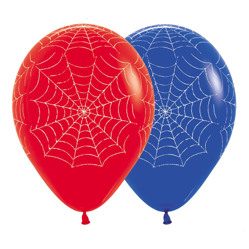 GLOBO LATEX REDONDO INFINITY® TELARAÑA FASHION SURTIDO