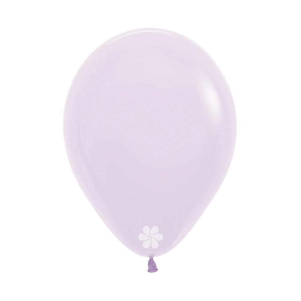 GLOBO LATEX REDONDO PASTEL MATE LILA